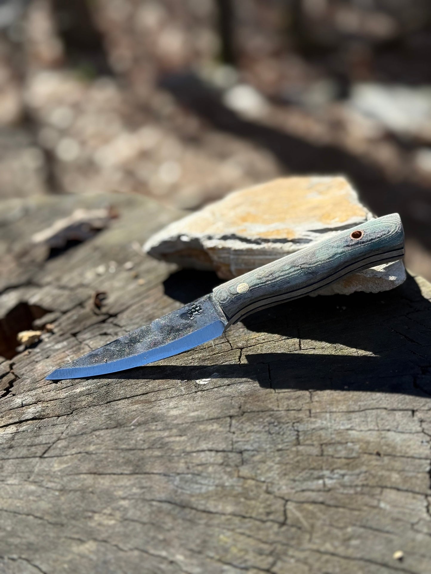 Custom Pocket Forager Micarta Scales