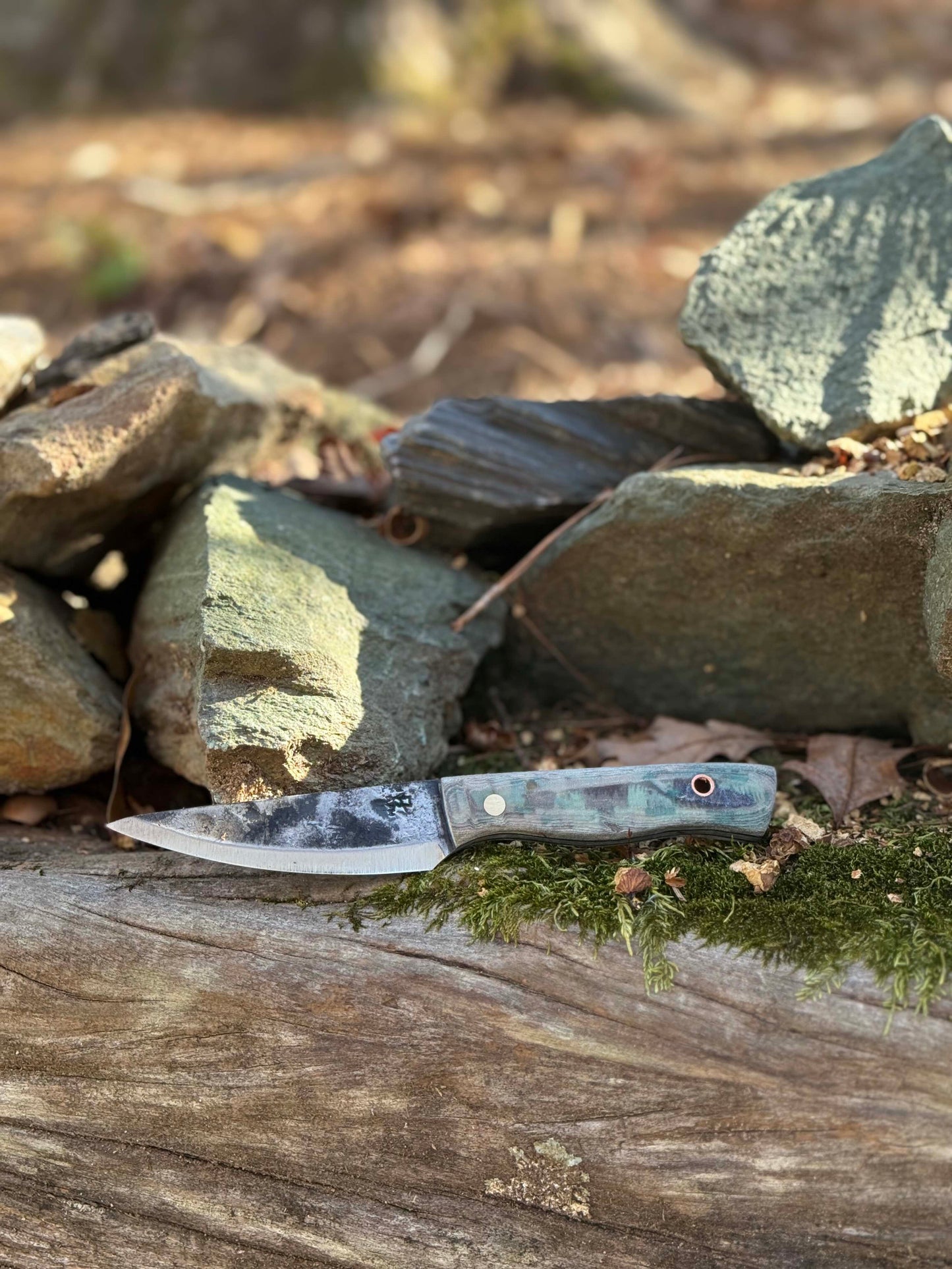 Custom Pocket Forager Micarta Scales